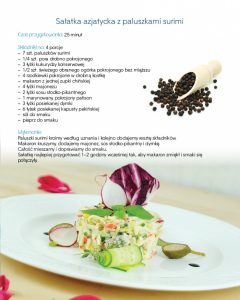 Sałatka azjatycka z paluszkami surimi